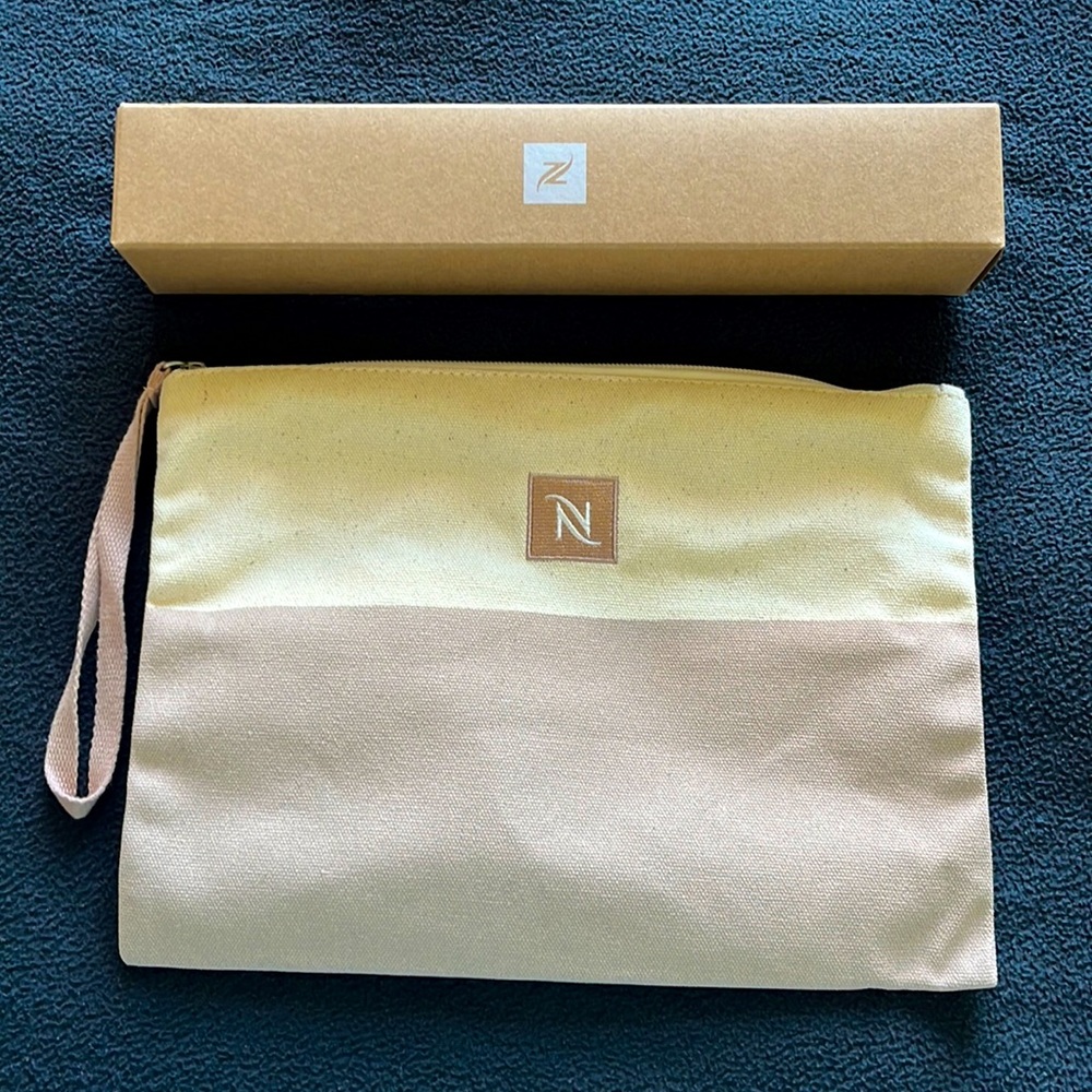 NWT Nespresso Limited Edition Upcycled Beach Pouch